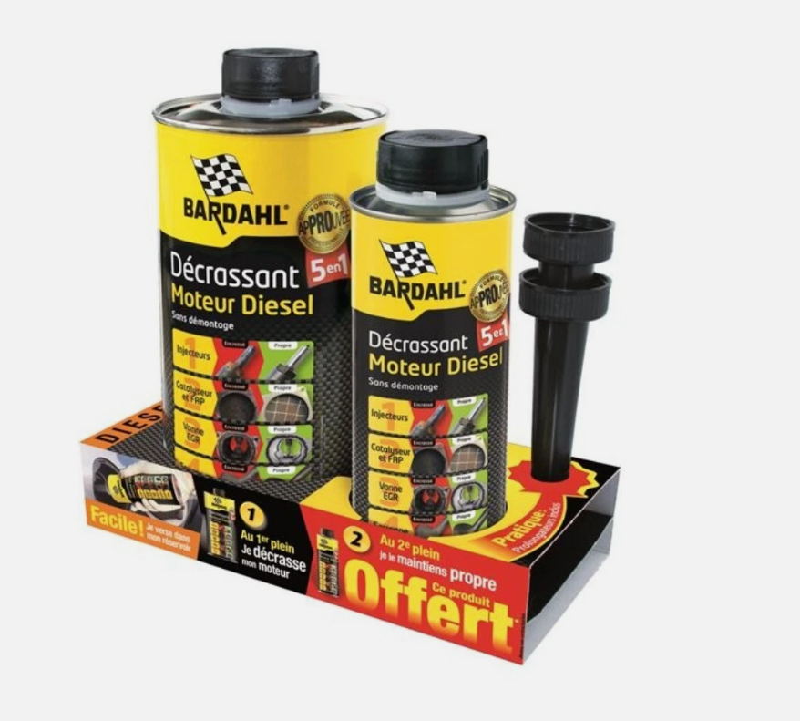 Décrassant moteur Diesel 5 en 1 Bardahl